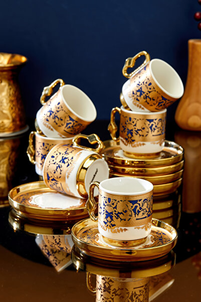 Cooker Royal Crest 90 ml 6-Person Porcelain Coffee Cup Set Ckr3869