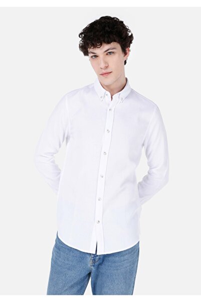 Colin's Men's White Shirt - U.sleeve