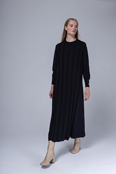 Niliwi 3069 ELB ÖN ARKA KALIN FİTİLLİ ELBİSE