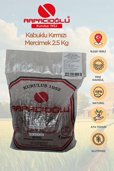 Arpacıoğlu %100 Yerli Türk Malı Siyah Mercimek 2.5kg