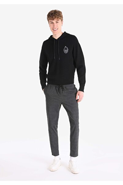 Colin's Pantaloni antracit pentru bărbați, slim fit, cu talie medie, cu picio...