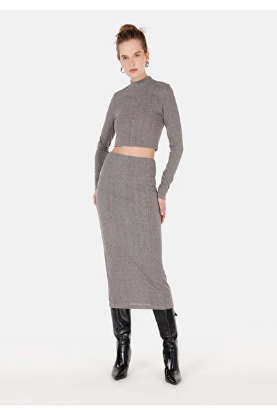 Colin's Slim Fit Kadın Antrasit Etek
