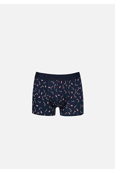 Colin's Modern Fit Baskılı Erkek Lacivert Boxer