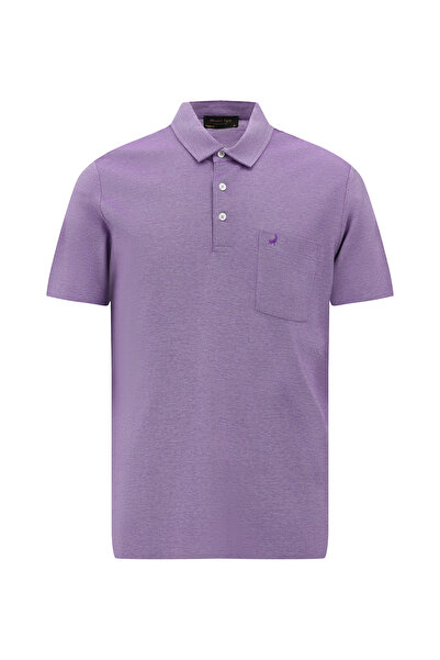 Abdullah Kiğılı Croială normală cu model Brodat Mercerizat bumbac Guler polo ...