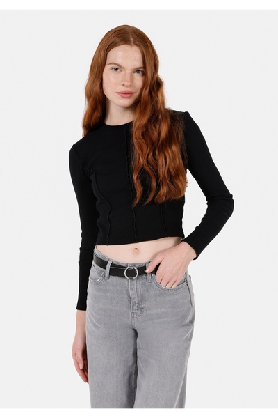 Colin's Siyah Kadın Bluz U.kol