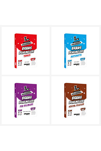 Ankara Yayıncılık 4lü 7. Sınıf Güçlendiren Branş Denemeleri Seti