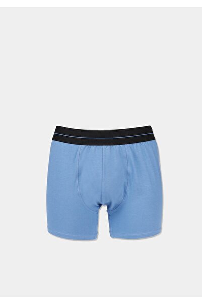 Colin's Modern Fit Baskılı Erkek Mavi Boxer