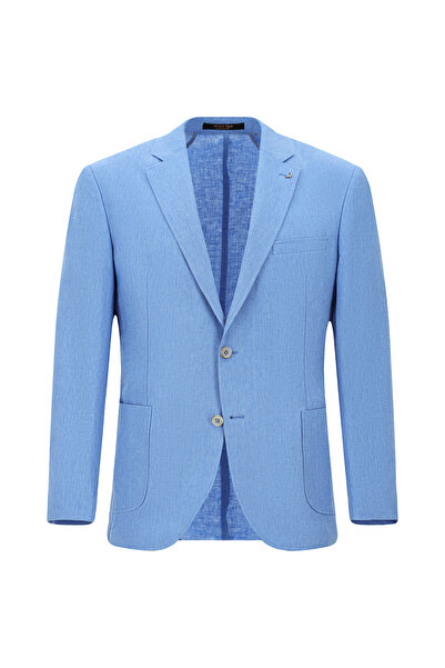 Abdullah Kiğılı 6 Drop Regular Fit Standard Cut Sports Linen Jacket