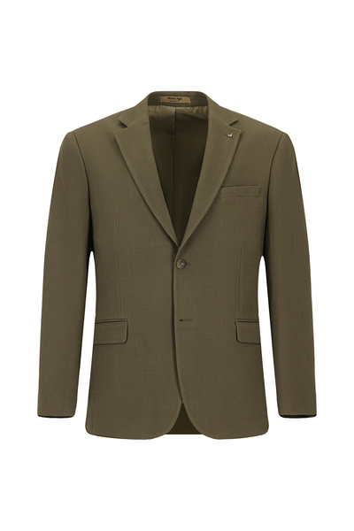 Abdullah Kiğılı Regular Fit Yünlü Armürlü Klasik Ceket