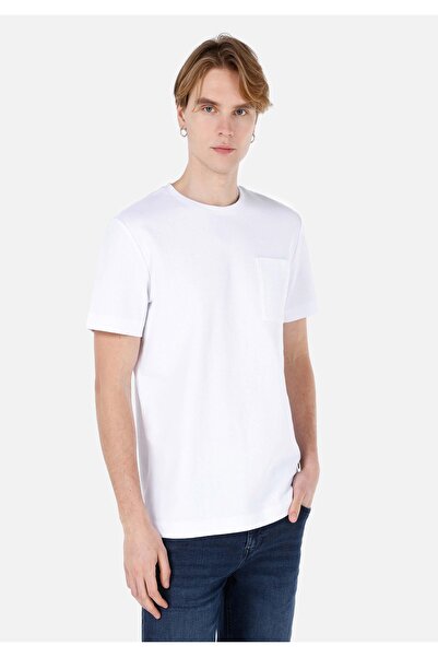 Colin's تيشيرت رجالي أبيض - بأكمام