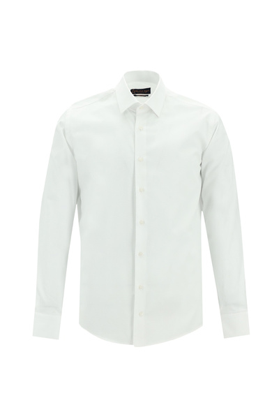 Kiğılı Класическа памучна риза с прилепнали кройки с дълги ръкави