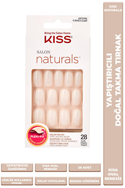 Kiss Renksiz Takma Tırnak Seti Tırnak Yapıştırıcılı - Ksn01c - 731509659955