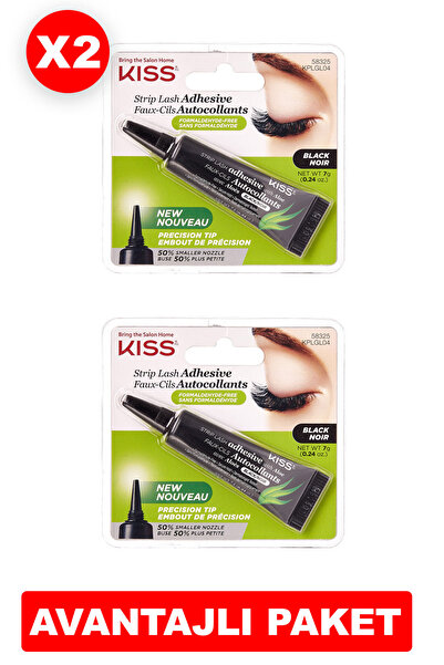 Kiss Komple Takma Kirpik Yapıştırıcısı Siyah X 2 Adet