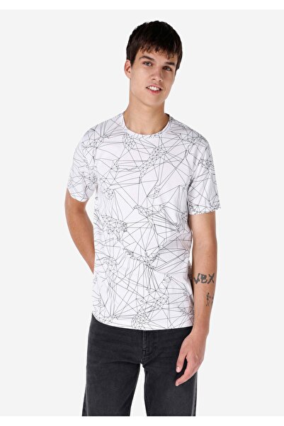 Colin's تيشيرت رجالي أبيض - بأكمام