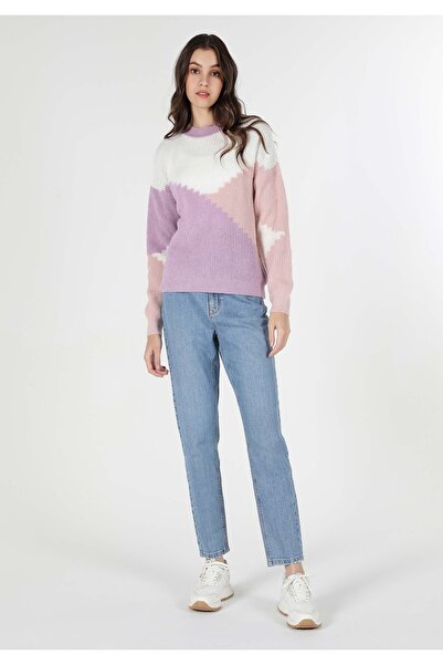 Colin's Colorful Patterned Women's Knitwear Sweater - Regular Fit CL 1062226