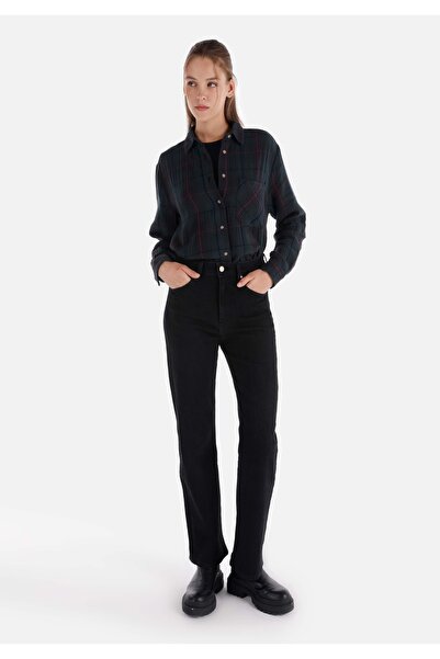 Colin's Pantaloni negri de damă cu talie înaltă, lungime întreagă - 900 Laris...