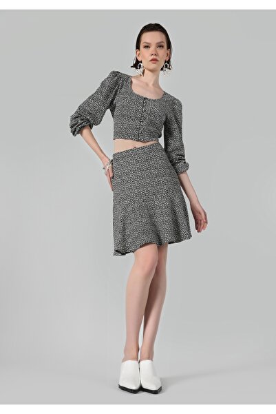 Colin's Regular Fit Women's Black Skirt