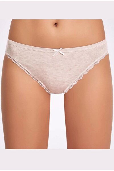 İLKE İÇ GİYİM Γυναικεία εσώρουχα μπικίνι μελανζέ δαντέλα 3 τεμαχίων