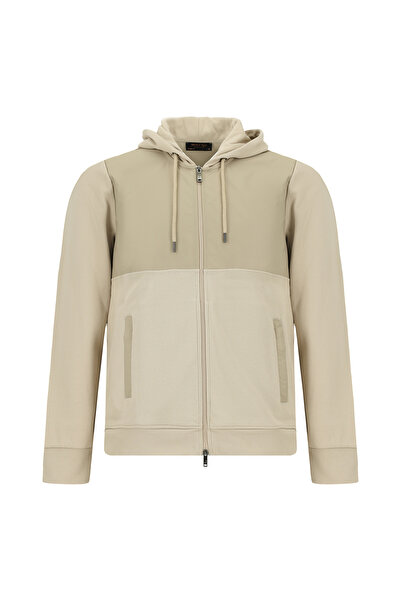 Abdullah Kiğılı Φούτερ με κουκούλα και φερμουάρ, κανονική εφαρμογή, Βαμβάκι τ...