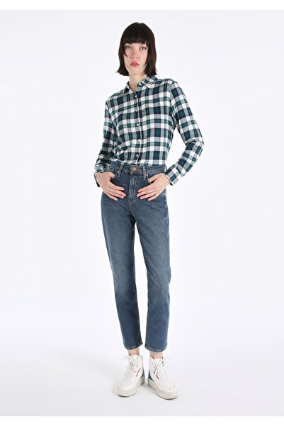 Colin's بنطلون جينز نسائي بقصة ضيقة وخصر متوسط ​​ومضيق من الأسفل