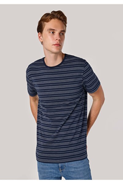 Colin's Tricou cu mânecă scurtă pentru bărbați, cu linie dreptă, cu gât rotun...