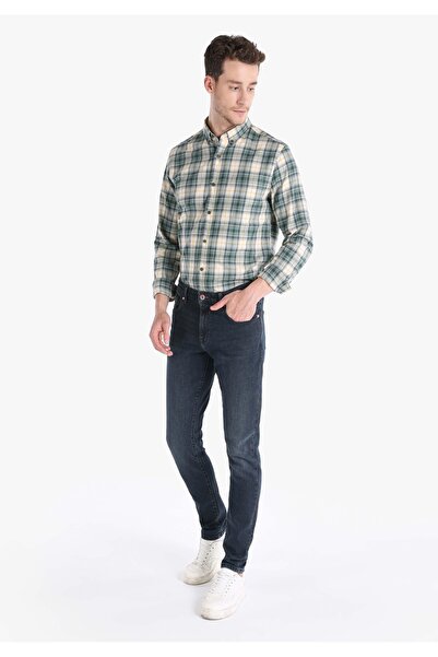 Colin's Pantaloni negri pentru bărbați, slim fit, cu talie joasă, cu picioare...