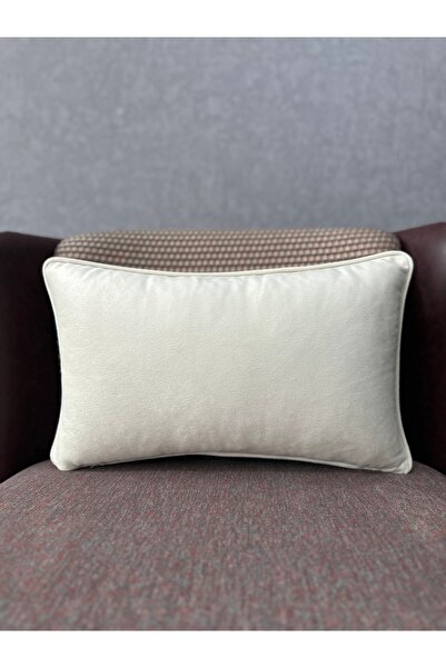 Fabricland Εισαγόμενη Μεταξωτή Βελούδινη Κρέμα Χρώμα Μαξιλαροθήκη 30x50cm