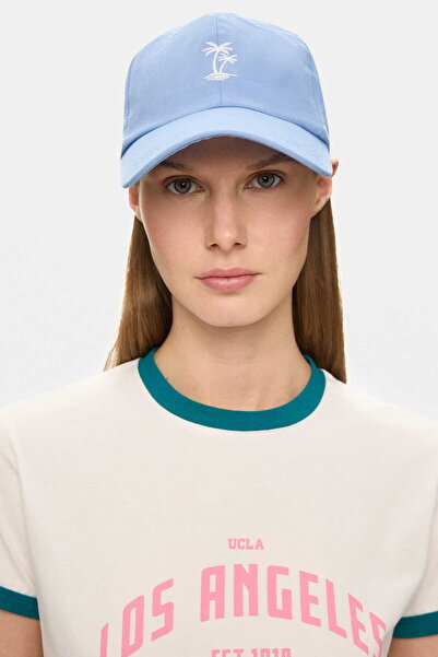 UCLA ANISTON nebesko plava bejzbol kapa Vezena - unisex šešir