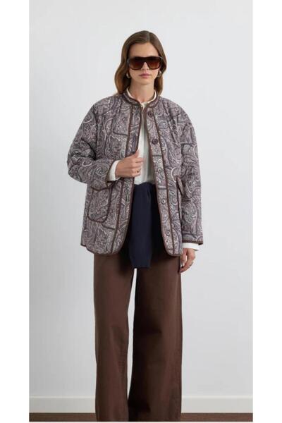 KADRİYE BAŞTÜRK KB DESENLİ KAPİTONE MONT