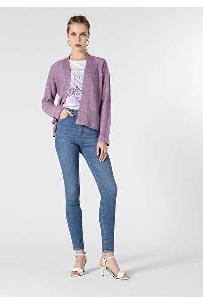 Colin's Regular Fit Kadın Mor Hırka