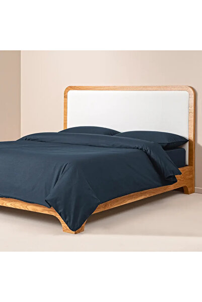 Penelope Set cuvertură pilotă 100% bumbac percale 260x240 cm bleumarin - seri...