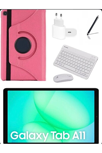 Samsung Galaxy Tab A11 8gb 128gb 8.7 inç Kalem+Pembe Kılıf+Ş.Başlığı+Klavye+M...