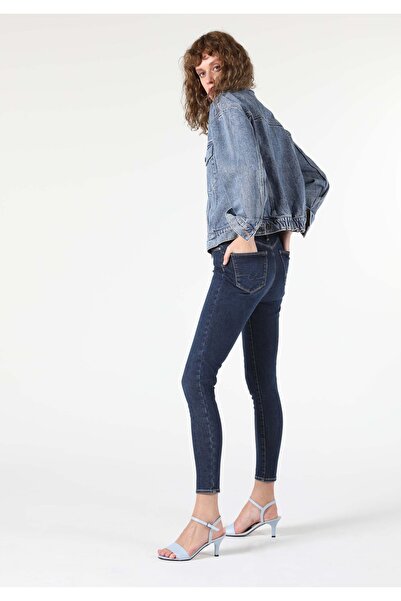 Colin's بنطلون جينز نسائي سوبر قصة ضيقة عالي الخصر ذو ساق ضيقة دنيم