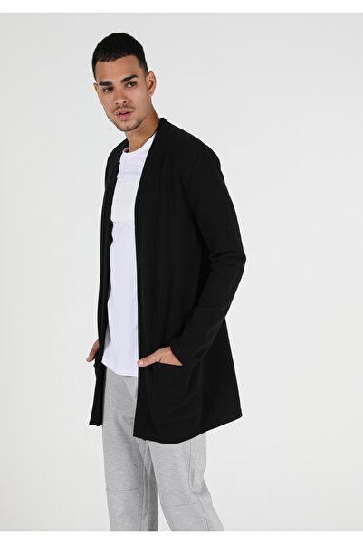 Colin's Regular Fit Cepli Erkek Siyah Hırka
