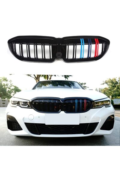 autogp Bmw g20 ön panjur böbrek m şeritli renkli 2019+