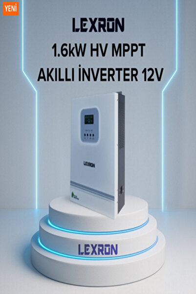 Lexron 1.6kw Mppt 12v Tam Sinüs Akıllı İnverter Yüksek Voltaj