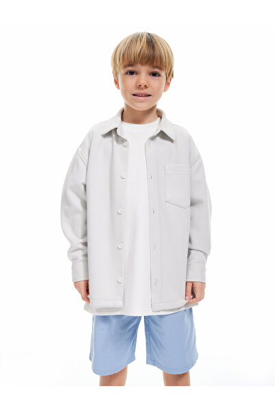 Koton Cămașă de bază din amestec de viscoză cu mânecă lungă cu un singur buzunar