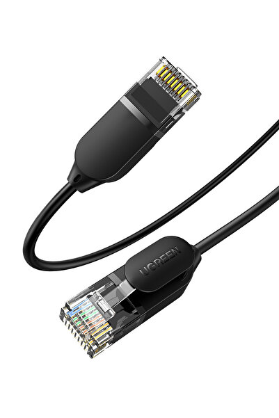 Ugreen CAT6a Slim 10 Gbps Ethernet Kablosu 5 Metre, Siyah, 70654