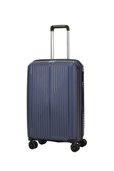 Kiğılı PP Orta Boy Çizgili Valiz