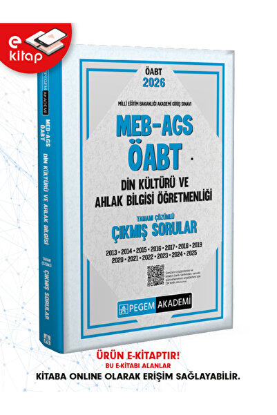 Pegem Akademi Yayıncılık 2026 MEB-AGS ÖABT Din Kültürü ve Ahlak Bilgisi Öğret...