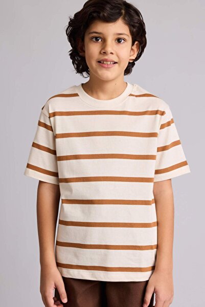 DeFacto Striped T-Shirt for Boys D7864A826Sm