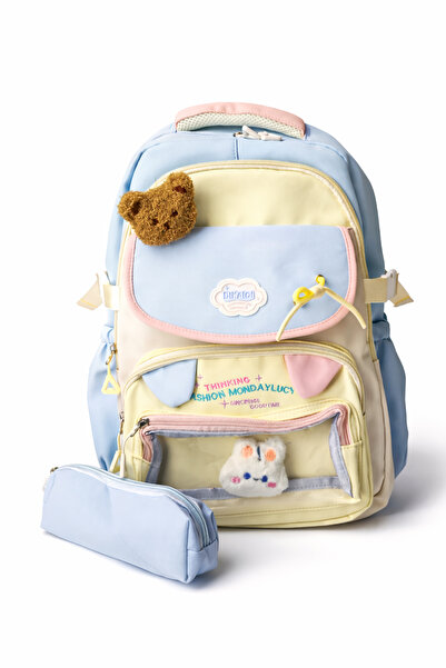 Ecrou Large Volume Pencil Case School, Backpack Blue