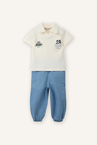 DeFacto Printed 2-Piece Set for Baby Boy G8258A526Sm