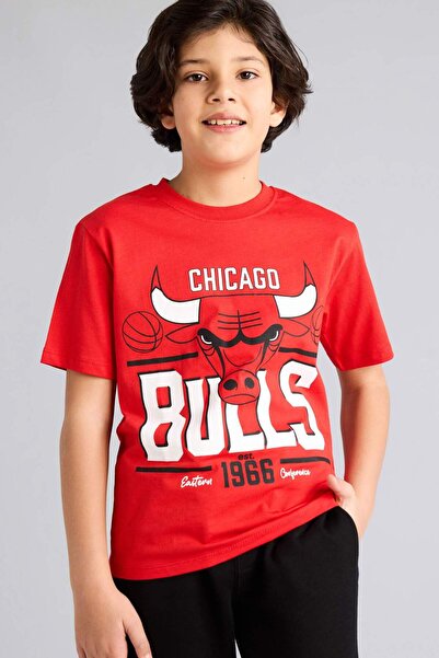 DeFacto Tricou NBA Chicago Bulls pentru băieți G7615A826SM