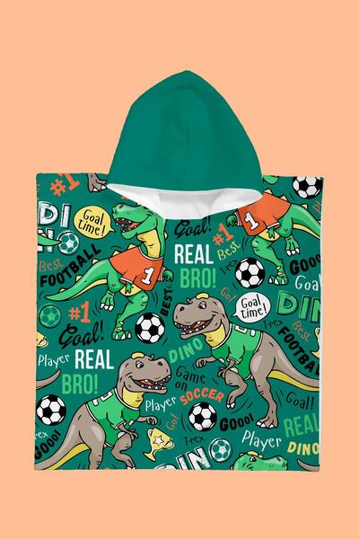 Evdek Παιδική πετσέτα παραλίας Bro Dino Poncho