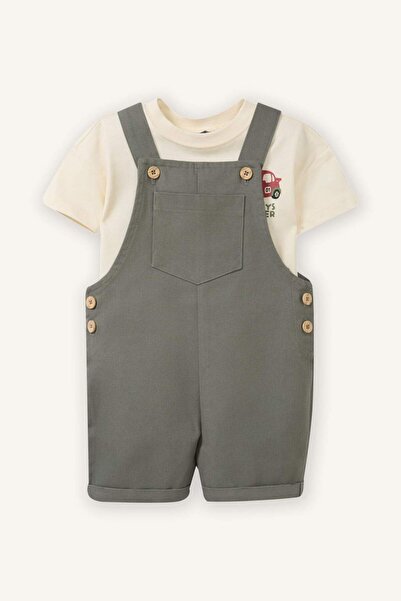 DeFacto Animal Printed 2-Piece Set for Baby Boy G8516A526Sm