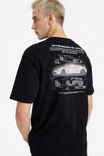 DeFacto 100% Cotton Boxy Fit Printed T-Shirt F8126Ax26Sp