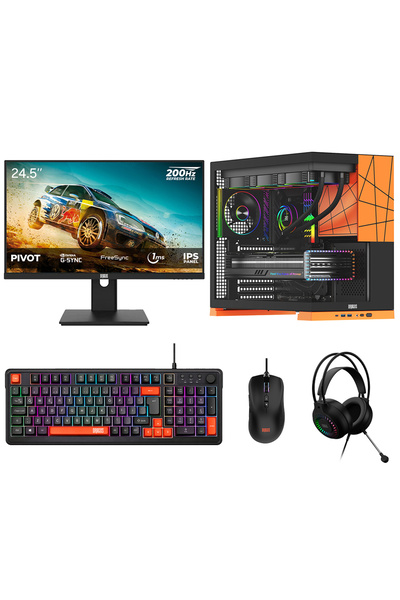 DRAGOS DRx8191 Ryzen 5 5600 16GB 512GB NVMe Gigabyte 8GB RTX5060 24.5 İnç 200...