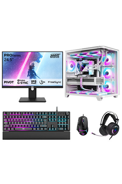 DRAGOS DRx7755 Ryzen 7 7700 32GB DDR5 1TB NVMe 16GB RTX5060Ti 24.5 İnç 200Hz ...