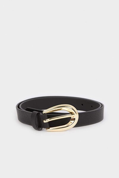 DeFacto Γυναικεία Οβάλ Πόρπη Τεχνητό δέρμα Daily Ζώνη H5027AXNS